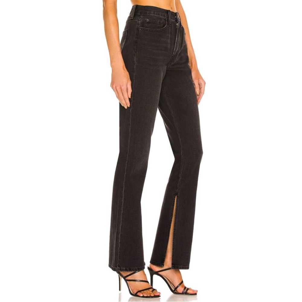 PISTOLA Alexa High Rise Slim Flare with Split jeans in Dark Sky